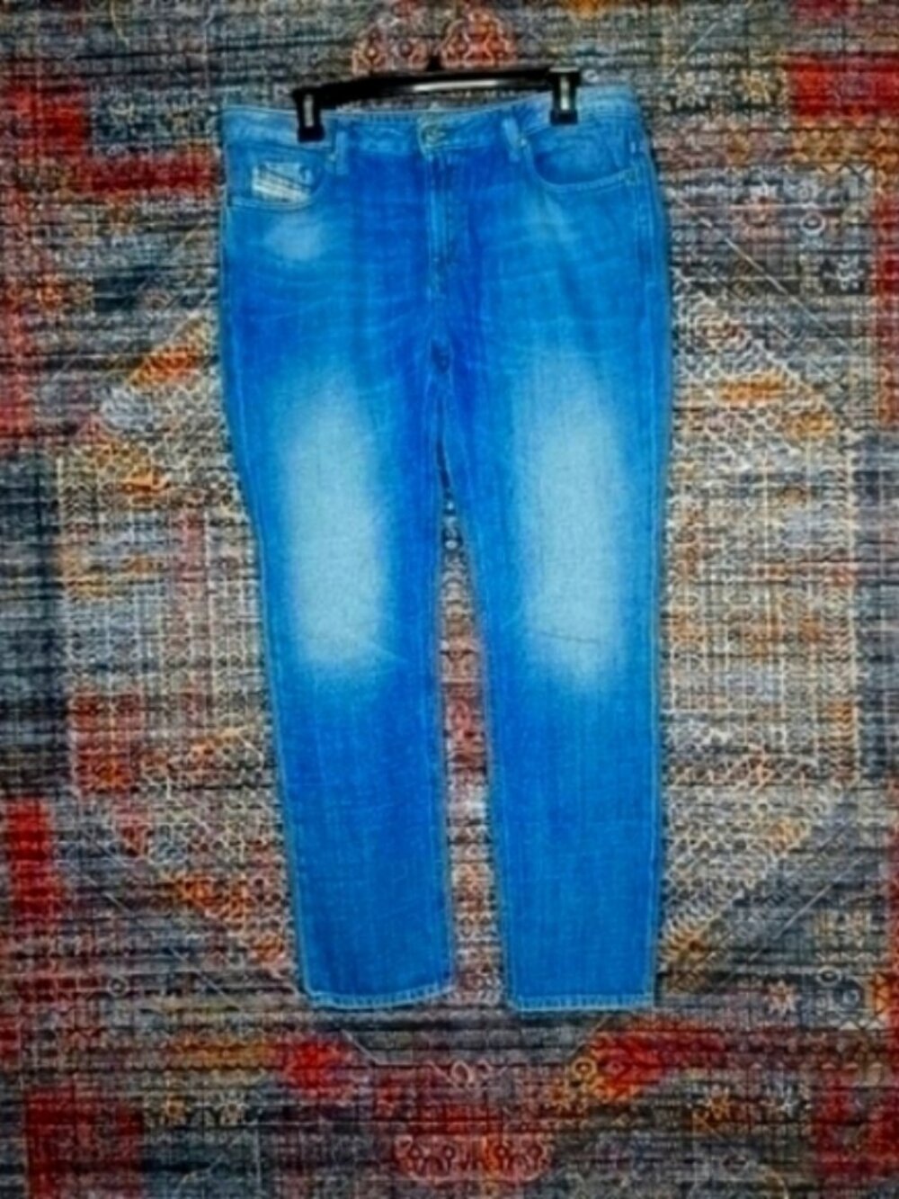 Diesel womens medium wash distressed Rizzo low regular slim straight 29x30 EUC